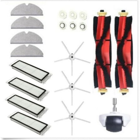 20 stycken tillbehör reservdelar för Xiaomi Roborock S5 max S6 Pure S6 maxV dammsugare delar reservdelar 2 huvudborstar 3 sidoborstar 4 Hepa-filter