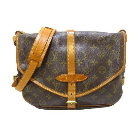 Louis Vuitton Vintage, Pre-owned Saumur 30 Monogram Messenger Bag Bruin, Dames, Maat:ONE Size
