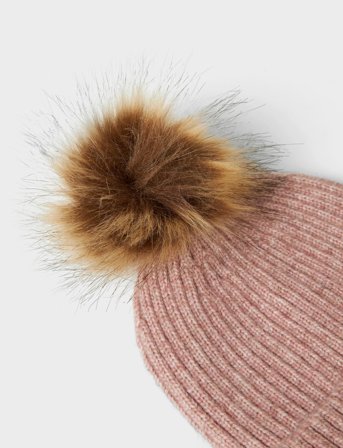 name it Nmnmora Knit Hat - Pink - 47-49