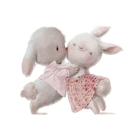 Vægklistermærker Tegnefilm kanin Decals 2 2