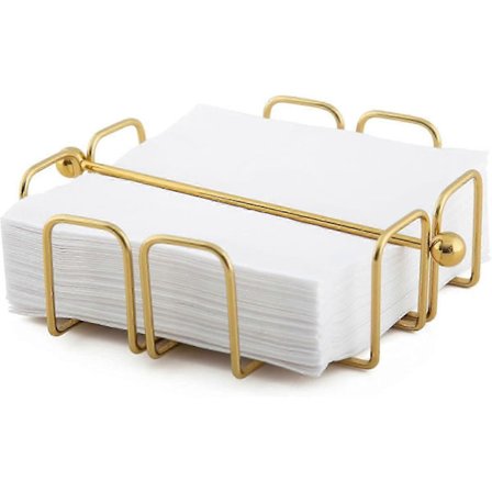 Servietholder med vægtarm i messing (FMY)