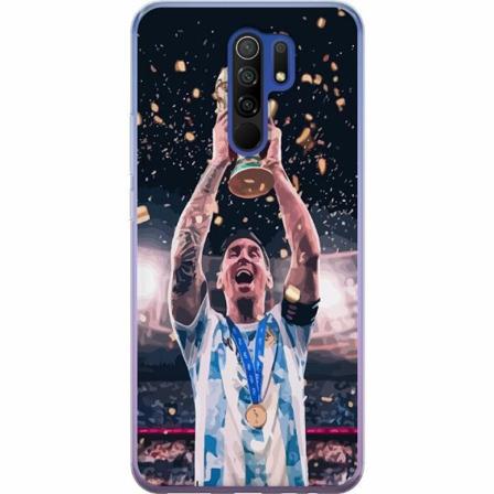 Xiaomi Redmi 9 Genomskinligt Skal Messi