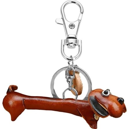 2 stk. dachs nøkkelringer, søt dachs nøkkelring veskeanheng nøkkelkjede søte valpeveske tilbehør gave, passer for gutter og jenter