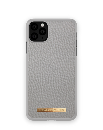 Saffiano Case iPhone 11 Pro Max Light Grey