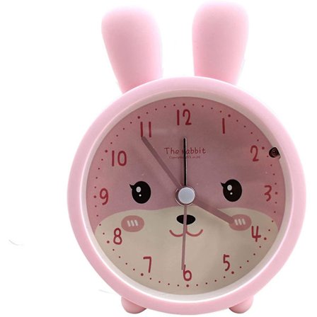 Kids Cute Rabbit Printrd Alarm Clock
