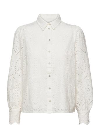 Yasholi Ls Shirt S. Bluse Langermet Hvit YAS*Betinget Tilbud