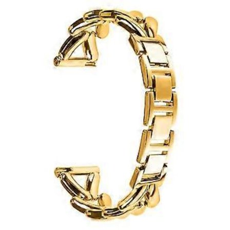 Klockarmband i zinklegering kompatibelt för Huami Amazfit GTS 2 mini, vridet metallarmbandsersättning (guld)