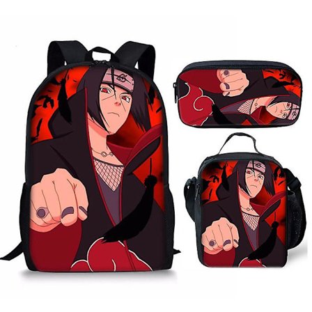 Ny ankomst Naruto skolväska eller portfölj eller pennfodral eller tredelad ryggsäck Studenter-B