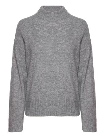 Pam Knit Pullover Pullover Striktrøje Grå A-View