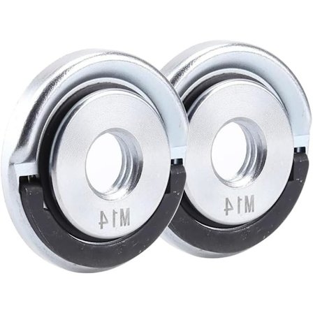 2 STK M14 Hurtigudløser Møtrik til Elektrisk Vinkelsliber Låsemøtrikker Vinkelsliber Tilbehør Gevind Udskiftning Vinkelsliber Indvendig M14