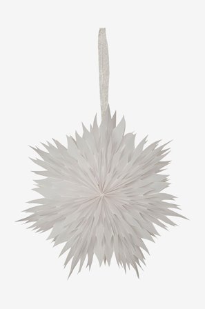 Star Trading - Papirstjerne Dis 45 cm - Hvit - Dekorativ julebelysning - Fra Homeroom