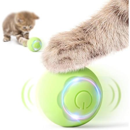 Interaktiv katteball, grønn selvrullende intelligent innekatt T - Perfet