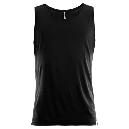Aclima LightWool Singlet Man Men short-sleeved sweaters Black M