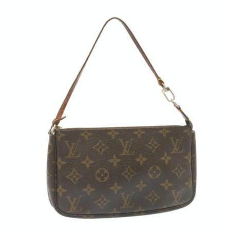 Louis Vuitton Vintage, Pre-Owned Pouch Accessories Monogram Bag Bruin, Dames, Maat:ONE Size