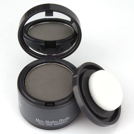 Hårlinjepudder, Hårfarve til hårrødder, Øjeblikkelig hårfarveskygge Dækker grå hårrødder, Hår-touch-up, Tyndt hårpudder 4g