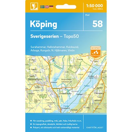 58 Köping Sverigeserien Topo50 9789189997370