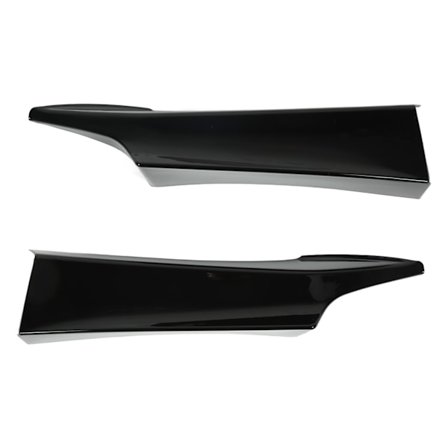 2 stk. Frontkofanger Læbe Spoiler Kit Blanke Sort Side Splitter Diffuser til 1 Serie F20 F21 Pre‐Facelift LCI M Sport 2012‐2015