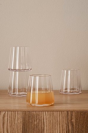 Jotex - Glas 4-pak Gennemsigtig - NINA - Køb Glas hos Jotex