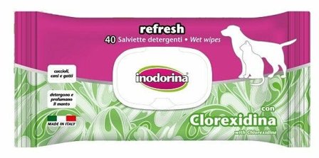 Inodorina Refresh Salviette Detergenti Alla Clorexidina Per