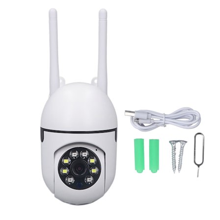 Smart HD-kamera WiFi 2MP Infraröd Night Vision 2-vägs ljudsäkerhetskamera för hemmet