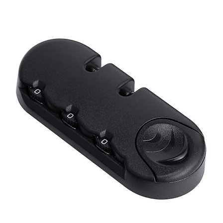 2-siffrig svart 3-siffrig kombinationshänglås för resväskor, resväskor, kodlås, fast lås, stöldskyddsaccessoarer för väskor