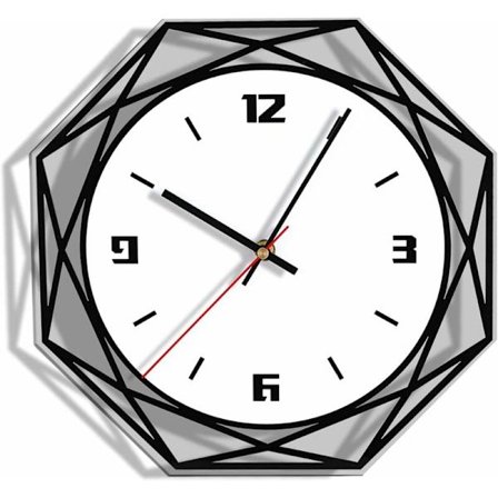 Modern tyst kvartsväggklocka för vardagsrum sovrum kontor Ho