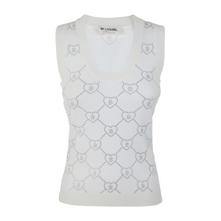 Blugirl Sleeveless Tops Hvid, Dame