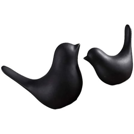 Keraaminen lintupatsas, moderni minimalistinen eläinpatsas, rakkauslintukoriste