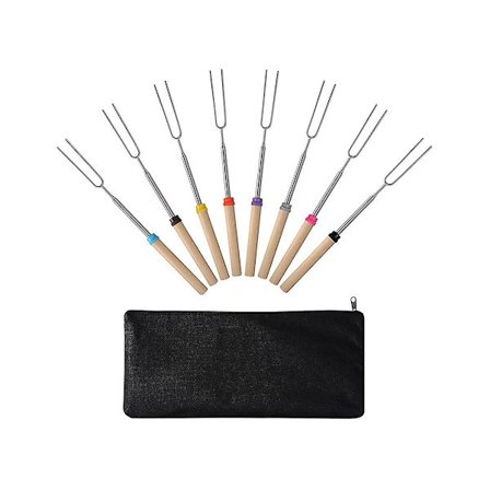 Marshmallowspett (8-pack) 32 tum Utdragbara Utdragbara Smores Eldstadspett