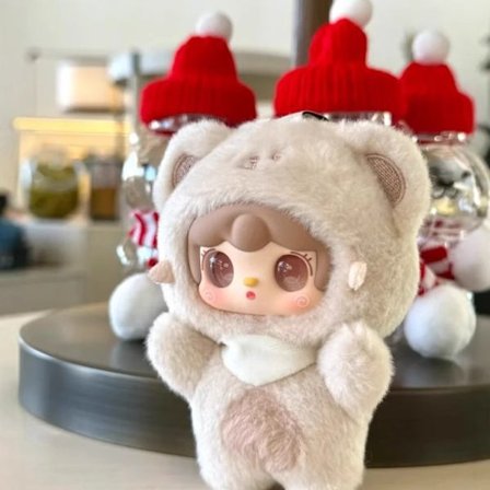 Yooki Bite Bear Blind Box Ornaments - Sødt Anime vedhængslegetøj til piger, mystisk gavedekoration