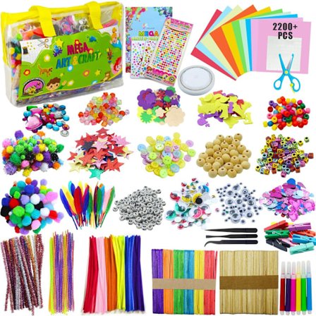 DIY kit for kids, 2200+ pieces, DIY suitcase, DIY box, DIY blanket, DIY materials, scrapbooking box