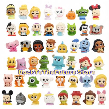 Disney Familj Toy Story Frozen Princess Mickey Woody 48st/set 3cm Actionfigurer Mini Dockor Leksaker Modell för Barn Present