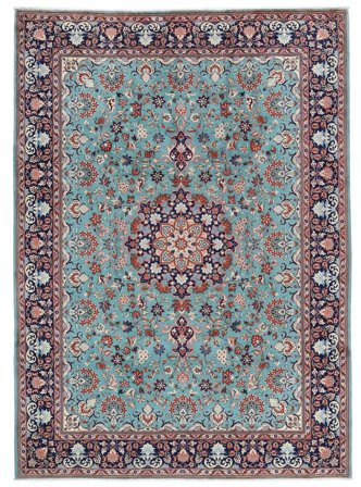 Handgeknoopt Keshan Vloerkleed 250X350 Wol Donkergrijs/Donkerrood Groot