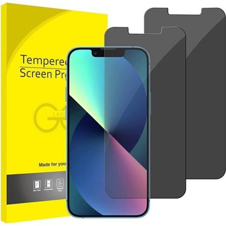 E.F.Connection - 4 st Anti Spy Tempered Glass Case för iPhone 13 (6.1")
