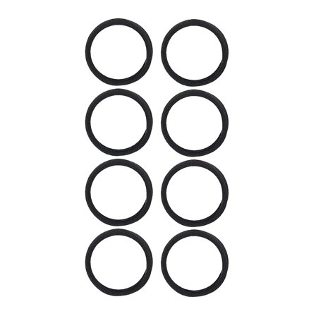 KICKS Beauty Soft Rolled Ties Black 8 Pak, Hår, Hårpynt, Hårelastikker