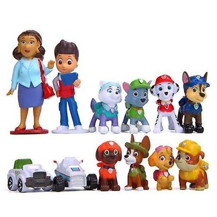 12-pack Paw Patrol-figurer