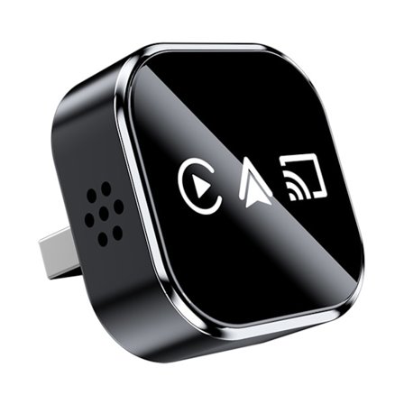 2-i-1 trådløs adapter konverterer kablet til trådløst for biler Plug & Play kompatibel med Androids Iphone