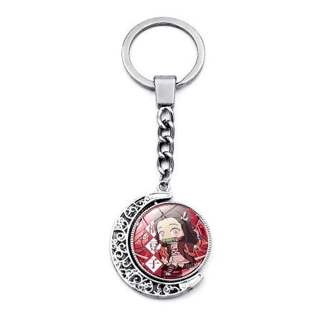 Demon Slayer Kamado Nezuko Anime Nøkkelring Veskeanheng Nøkkelring Julegave (FMY)