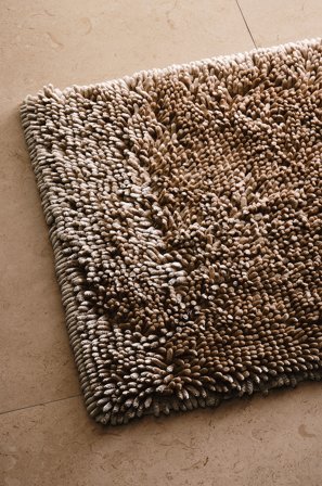 Jotex - Badematte Polyester Beige RAQUEL - Kjøp Baderomsmatter hos Jotex