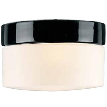 Ifö Electric Opus 200 Takarmatur IP44, E27, klar Svart, Belysning