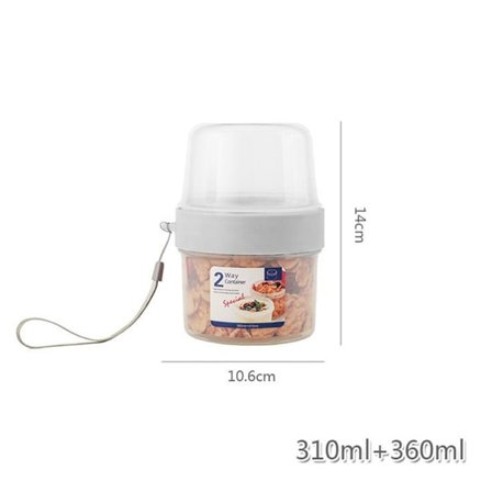 Frukost Havregryn Spannmål Nöt Yoghurt Sallad Cup Seal Container Sa