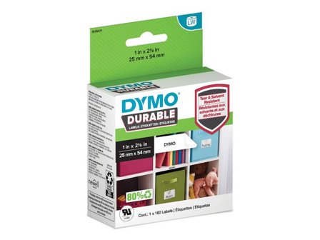 DYMO Etikett LW Durable 25x54mm 160/fp - Lyreco - Kontorsmaskiner - Etikettskrivare och etiketter - Etiketter - Dymo
