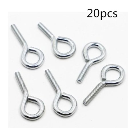 20 stk skruøyekroker selvskruende skruer kroker takkopper