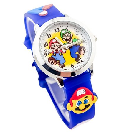 Cartoon Kids Super Mario Doll Watch Student Watch