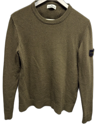 Olivgrön stickad tröja Stone Island