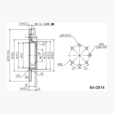 Biltema - BREMSESKIVE