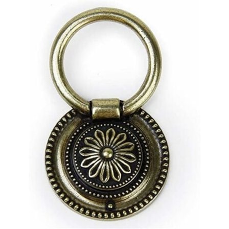 8 stk. Europeisk stil ring for skap kjøkken skuff kommode ringhåndtak knott antikk messing