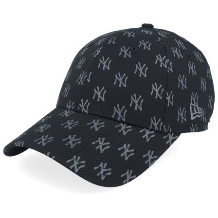 New Era - MLB Svart adjustable Keps - New York Yankees Womens Monogram 9FORTY Black Adjustable @ Hatstore