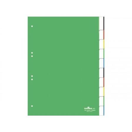 Durable 6221-05, Tomma Registerflikar, Grön, Poträtt, A4, 23...