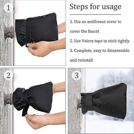 2 stk Frostdeksel Kranbeskytter Tykkere Utendørs Vinter